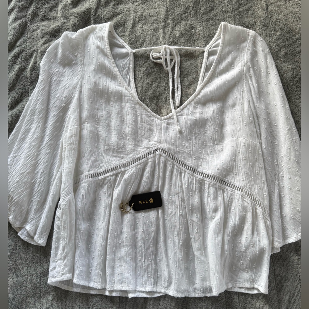 White Hollister Top